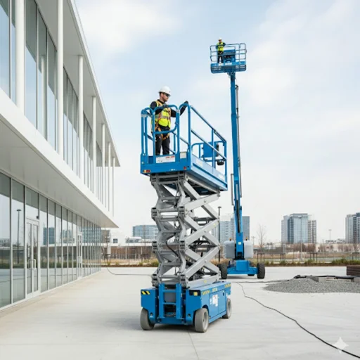 تأجير رافعات سيزر لفت